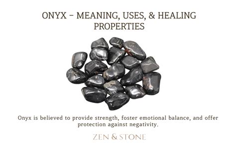 Onyx Healing Properties, Meanings, and Uses.